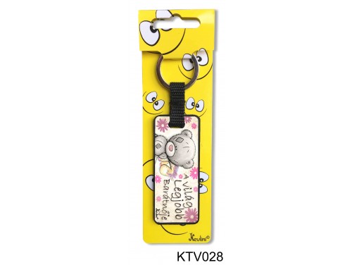 (KTV028) Vicces kulcstartó 7,5 cm - A világ legjobb barátnője - Ajándék Legjobb Barátnőnek
